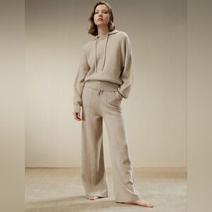 Lily Silk Fluid Cashmere Sweatpants small
